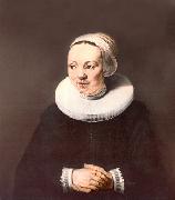 Adriaantje Hollaer  wife of the painter Hendrick Martensz Sorgh Rembrandt